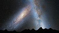Столкновение галактик: Млечный Путь и Андромеда